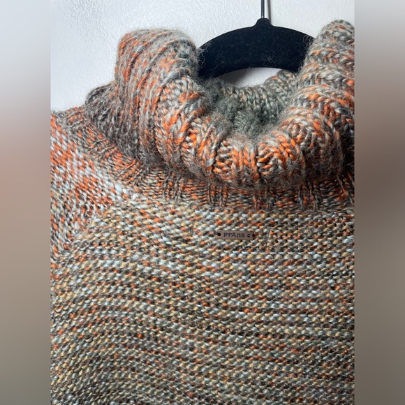 PRANA Women's L Wool Blend Autumn Rein Sweater Tunic Turtleneck Knit Gorpcore - Picture 3 of 7